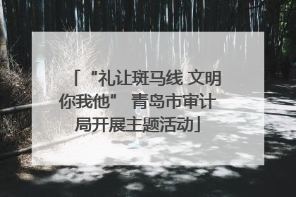 “礼让斑马线 文明你我他” 青岛市审计局开展主题活动