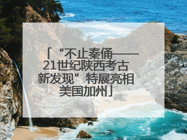“不止秦俑——21世纪陕西考古新发现”特展亮相美国加州