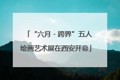 “六月 - 跨界”五人绘画艺术展在西安开幕