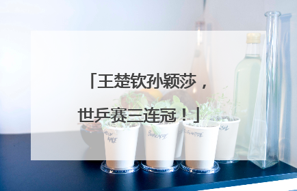 王楚钦孙颖莎，世乒赛三连冠！