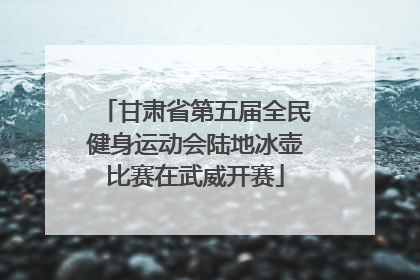 甘肃省第五届全民健身运动会陆地冰壶比赛在武威开赛