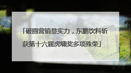 破圈营销显实力，东鹏饮料斩获第十六届虎啸奖多项殊荣