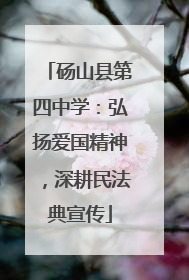 砀山县第四中学：弘扬爱国精神，深耕民法典宣传