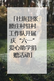 社旗县张腰庄村驻村工作队开展庆“六一”爱心助学捐赠活动