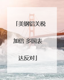 美钢铝关税加倍 多国表达反对