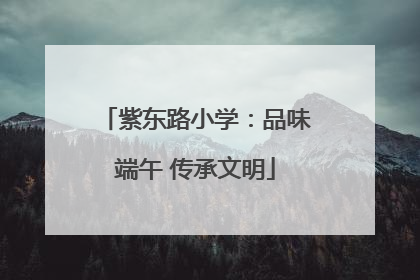 紫东路小学：品味端午 传承文明