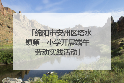 绵阳市安州区塔水镇第一小学开展端午劳动实践活动
