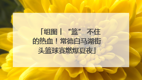 组图丨“篮” 不住的热血！常德白马湖街头篮球赛燃爆夏夜