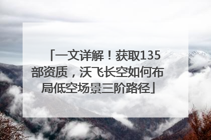 一文详解！获取135部资质，沃飞长空如何布局低空场景三阶路径