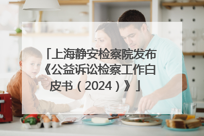 上海静安检察院发布《公益诉讼检察工作白皮书（2024）》