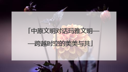 中原文明对话玛雅文明——跨越时空的美美与共