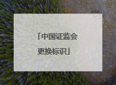 中国证监会更换标识