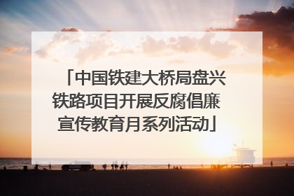 中国铁建大桥局盘兴铁路项目开展反腐倡廉宣传教育月系列活动