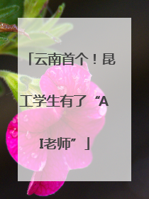 云南首个！昆工学生有了“AI老师”