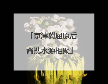 京津冀屈原后裔携水源相聚