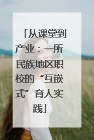 从课堂到产业：一所民族地区职校的“互嵌式”育人实践