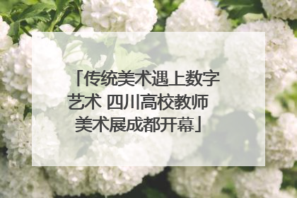 传统美术遇上数字艺术 四川高校教师美术展成都开幕