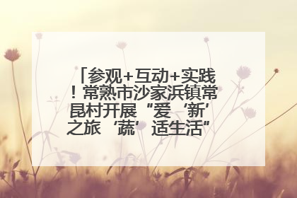 参观+互动+实践！常熟市沙家浜镇常昆村开展“爱‘新’之旅‘蔬’适生活”参观学习活动