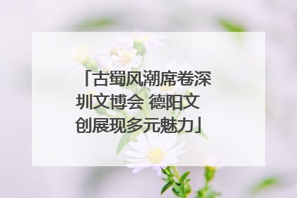 古蜀风潮席卷深圳文博会 德阳文创展现多元魅力