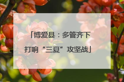 博爱县：多管齐下 打响“三夏”攻坚战