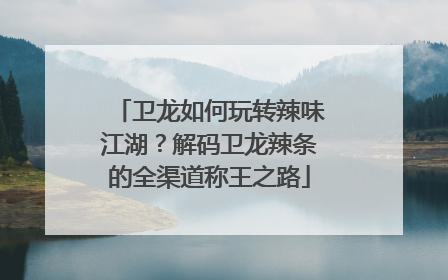 卫龙如何玩转辣味江湖？解码卫龙辣条的全渠道称王之路