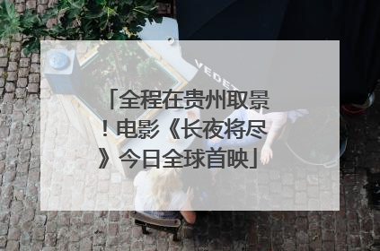 全程在贵州取景！电影《长夜将尽》今日全球首映