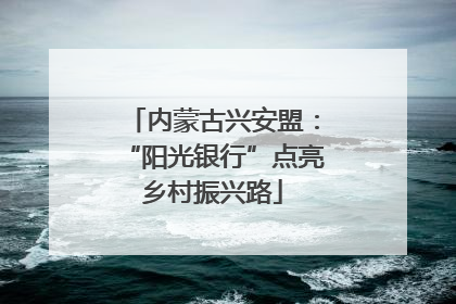 内蒙古兴安盟：“阳光银行”点亮乡村振兴路