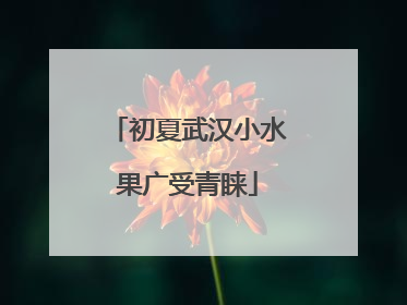 初夏武汉小水果广受青睐