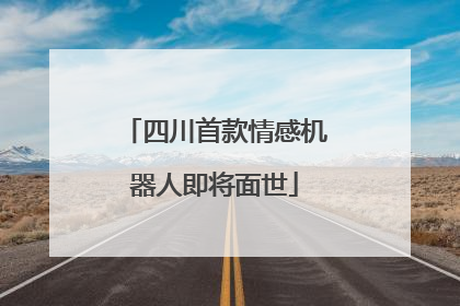 四川首款情感机器人即将面世