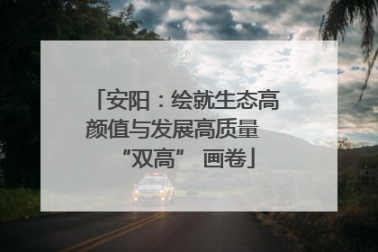 安阳：绘就生态高颜值与发展高质量 “双高” 画卷