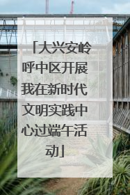 大兴安岭呼中区开展我在新时代文明实践中心过端午活动