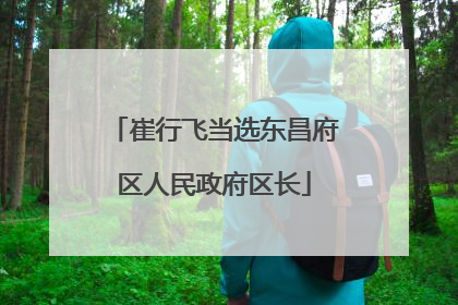 崔行飞当选东昌府区人民政府区长