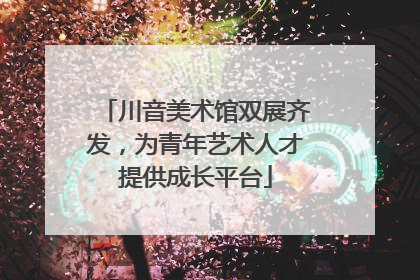 川音美术馆双展齐发，为青年艺术人才提供成长平台