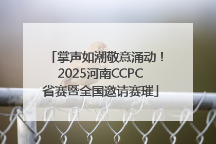 掌声如潮敬意涌动！2025河南CCPC省赛暨全国邀请赛璀