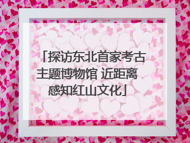 探访东北首家考古主题博物馆 近距离感知红山文化