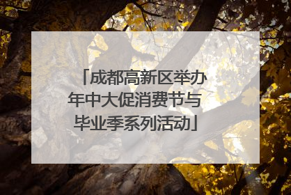 成都高新区举办年中大促消费节与毕业季系列活动