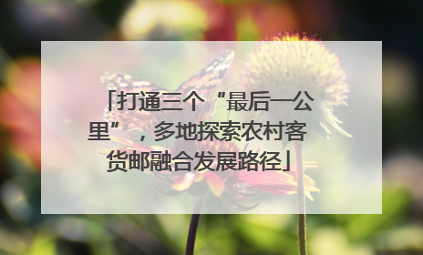 打通三个“最后一公里”，多地探索农村客货邮融合发展路径