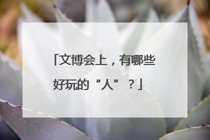 文博会上，有哪些好玩的“人”？