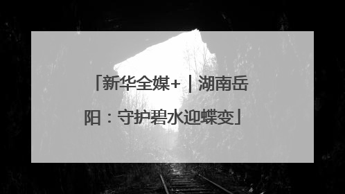 新华全媒+｜湖南岳阳：守护碧水迎蝶变