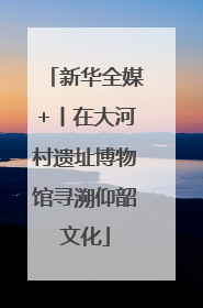 新华全媒+丨在大河村遗址博物馆寻溯仰韶文化