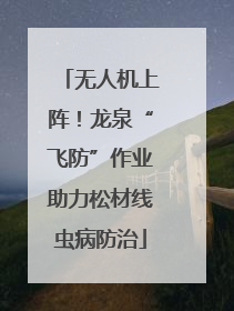 无人机上阵！龙泉“飞防”作业助力松材线虫病防治
