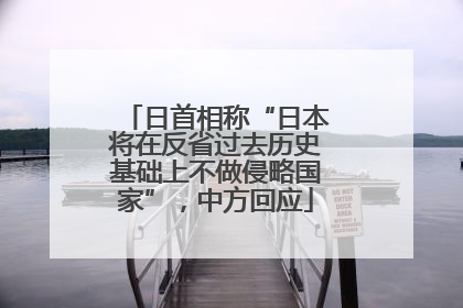 日首相称“日本将在反省过去历史基础上不做侵略国家”，中方回应