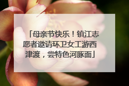 母亲节快乐！镇江志愿者邀请环卫女工游西津渡，尝特色河豚面