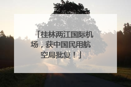 桂林两江国际机场，获中国民用航空局批复！