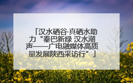 汉水硒谷·真硒水助力“秦巴新绿 汉水潮声——广电融媒体高质量发展陕西采访行”