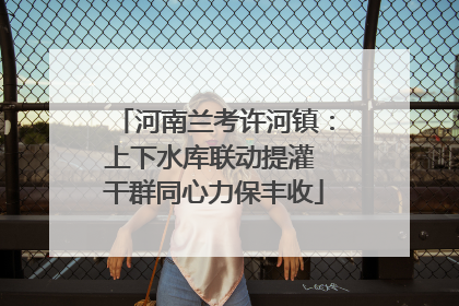 河南兰考许河镇：上下水库联动提灌 干群同心力保丰收