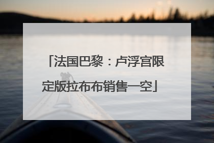 法国巴黎：卢浮宫限定版拉布布销售一空