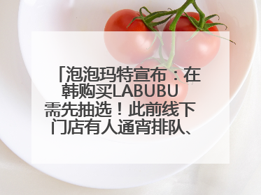 泡泡玛特宣布：在韩购买LABUBU需先抽选！此前线下门店有人通宵排队、吵架动手