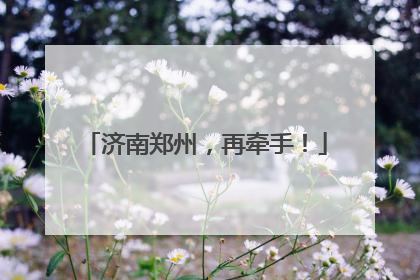 济南郑州，再牵手！