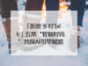 浙里·乡村Talk｜五常“智脑村民”共探AI引擎赋能企业服务新图景